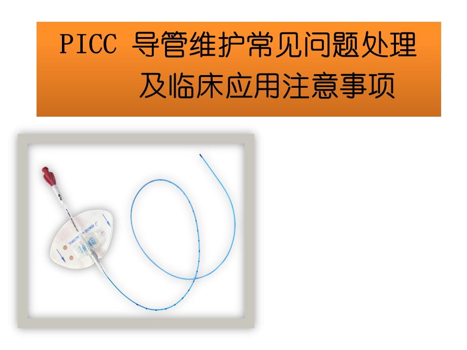 PICC维护常见问题及护理.ppt_第1页