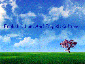 English Idiom英语谚语讲解.ppt