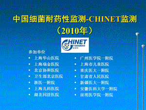 CHINET全年耐药监测统计结果.ppt