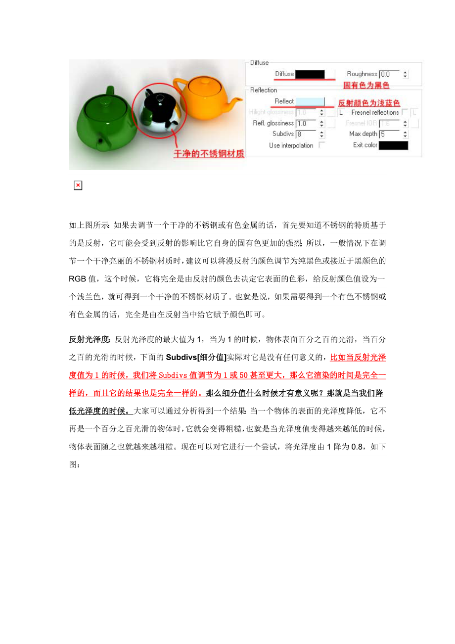 材质中反射参阳数的设置详解.doc_第2页