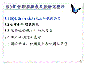 SQL管理数据表.ppt