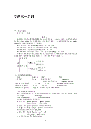 初中英语名词专题教案.doc