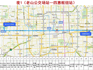 北京夜班公交线34条夜间线路.ppt