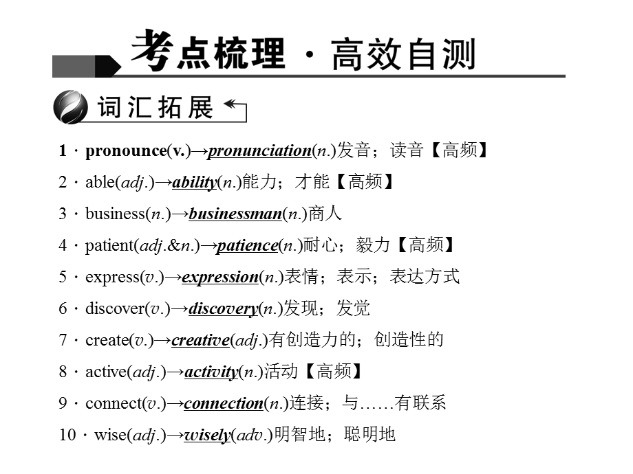 2016聚焦中考英语(人教版)考点聚焦课件第15讲九年级U.ppt_第2页