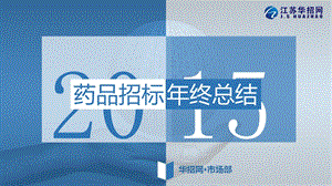 2015年药品招标年终总结.ppt