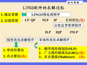 lingo解非线性规划.ppt