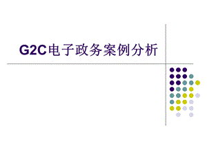 C电子政务案例分析.ppt