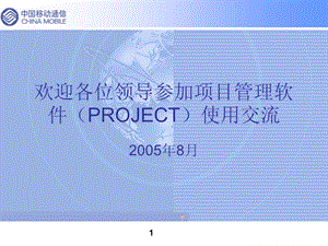 project项目管理软件使用.ppt