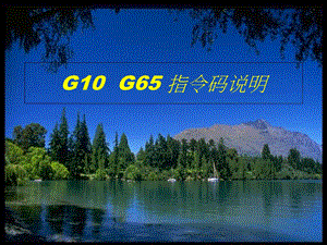 G10G65指令说明.ppt