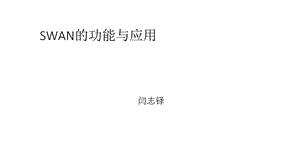 SWAN的功能与应用.ppt