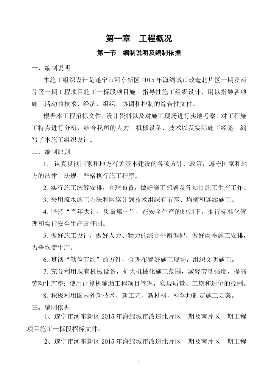 河东新区海绵城市改造北片区一期及南片区一期工程项目施工组织设计.doc_第2页