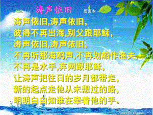 涛声依旧黑面本.ppt