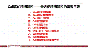 Call客的精细管控.ppt