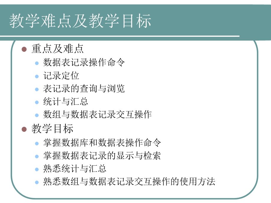 VisualFoxPro数据库、数据表命令操作.ppt_第3页