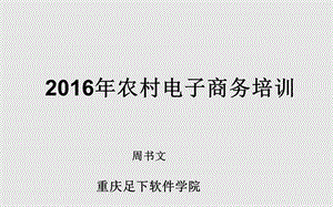 2016年度农村电子商务培训讲义.ppt