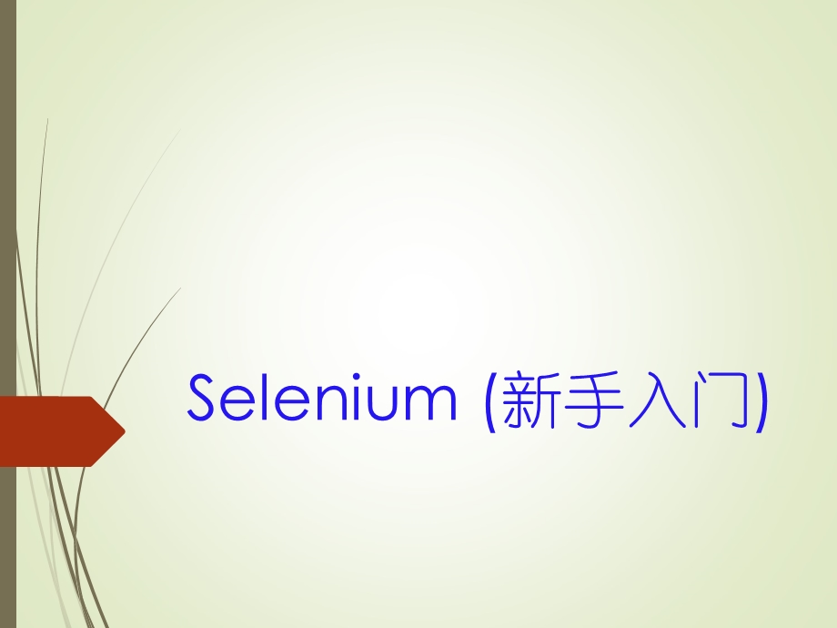 selenium安装教程.ppt_第1页