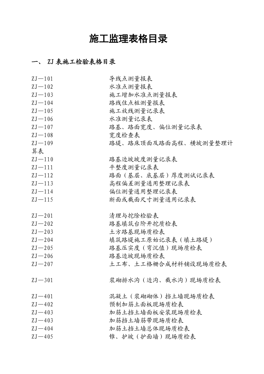 高速公路工程施工监理表格大全.doc_第3页