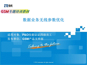 GSM产品专题培训教材数据业务无线参数优化V.ppt