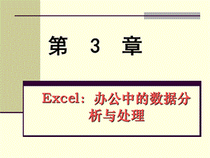 Excel办公中的数据分析与处理.ppt