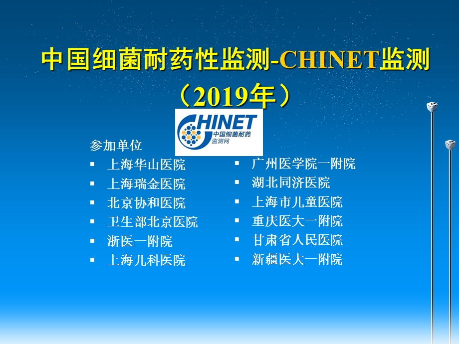 CHINET监测网各医院菌株数.ppt_第1页