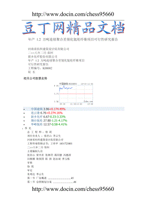 产12万吨连续聚合差别化氨纶纤维项目可行性研究报告.doc