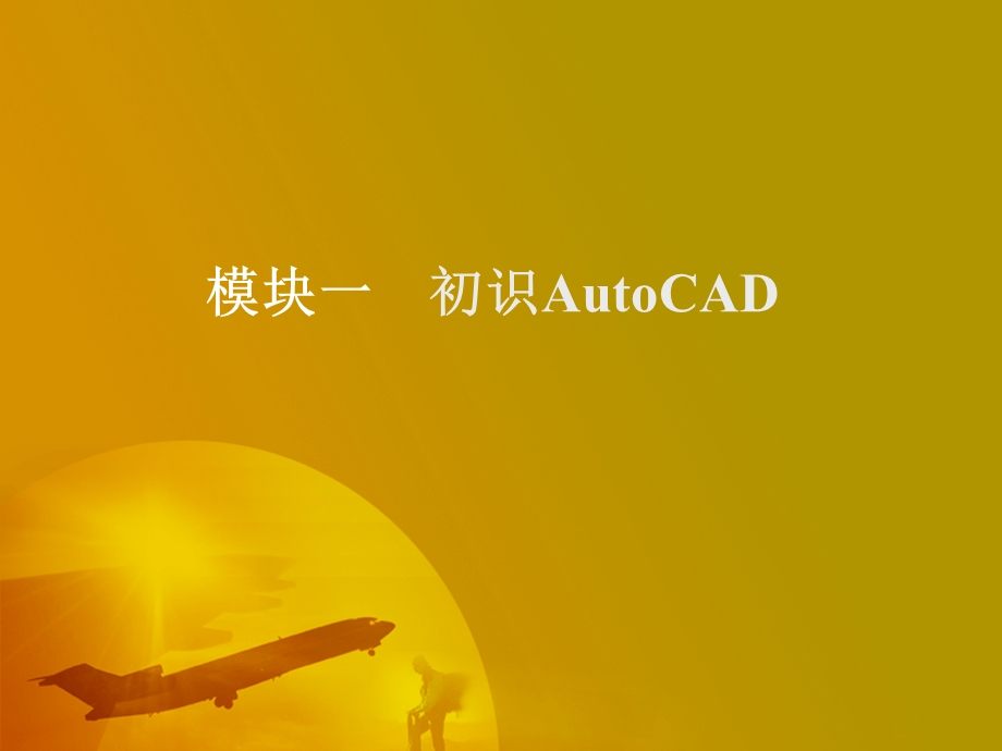 模块一初识AutoCAD.ppt_第1页