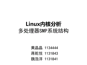 Linux内核分析SMP启动.ppt