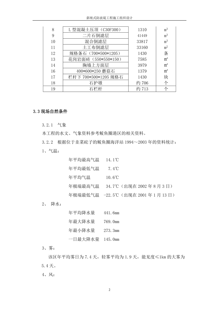 斜坡式防波都堤施工组织设计.doc_第2页