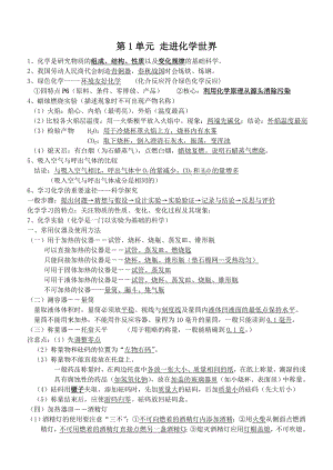 初三化学各章节知识点(全)汇总.doc