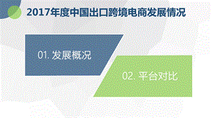 2017年度中国出口跨境电商发展情况.ppt