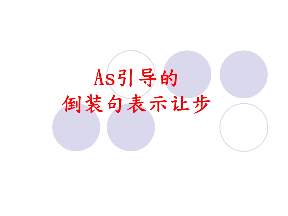 as引导的倒装句表示让步.ppt_第1页