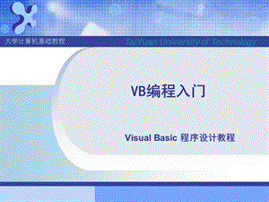 vb编程入门简单易懂.ppt