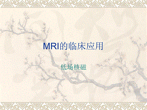 MRI的临床应用.ppt