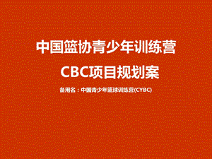 CBA青少年篮球训练营.ppt