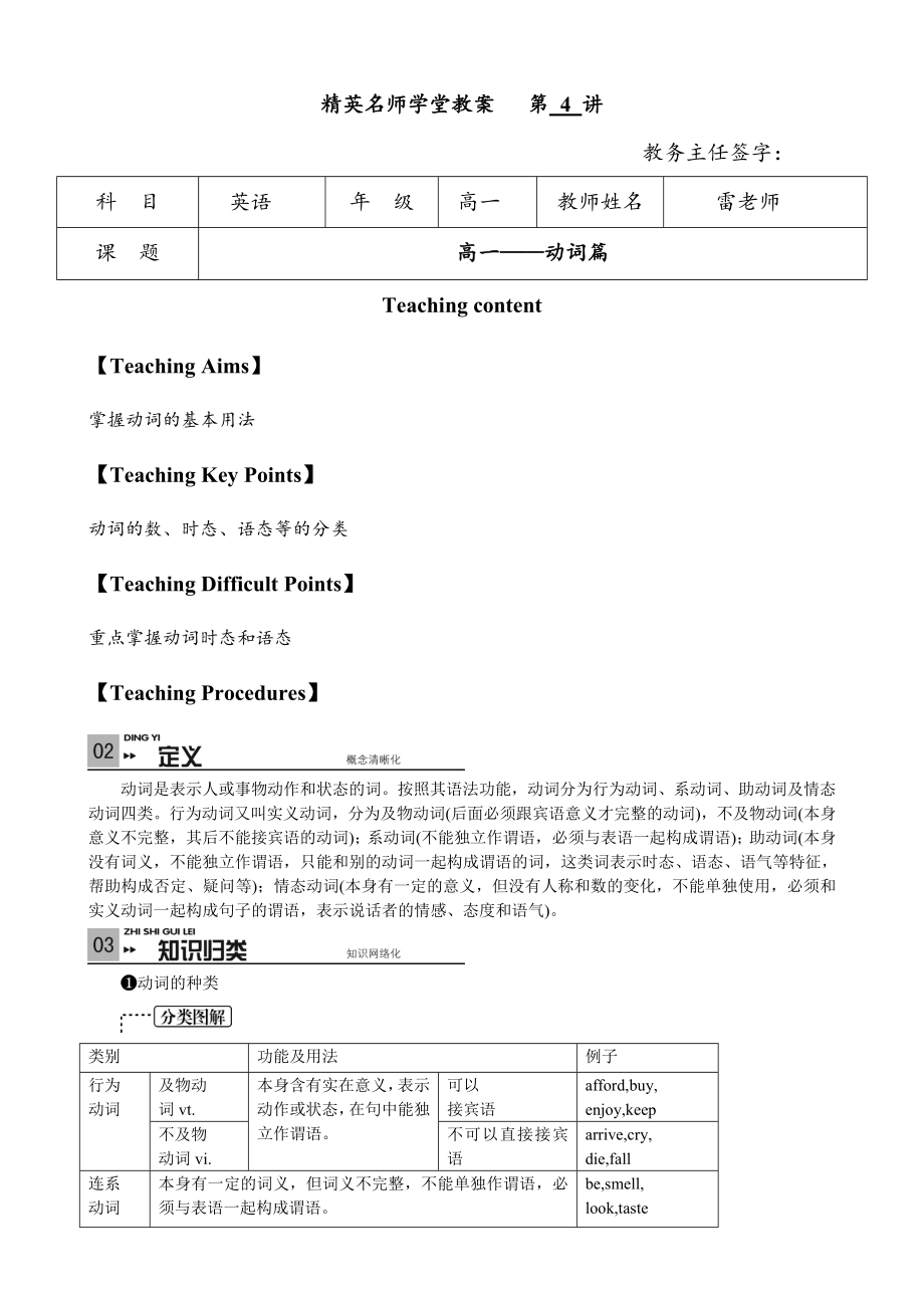 初三总复习动词[优质文档].doc_第1页