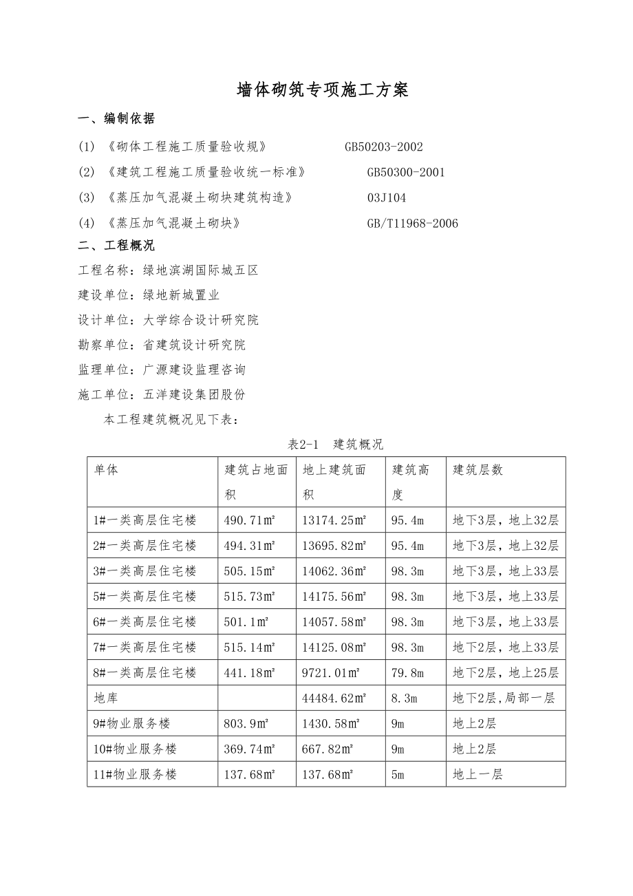 加气混凝土砌块专项工程施工组织设计方案.doc_第2页