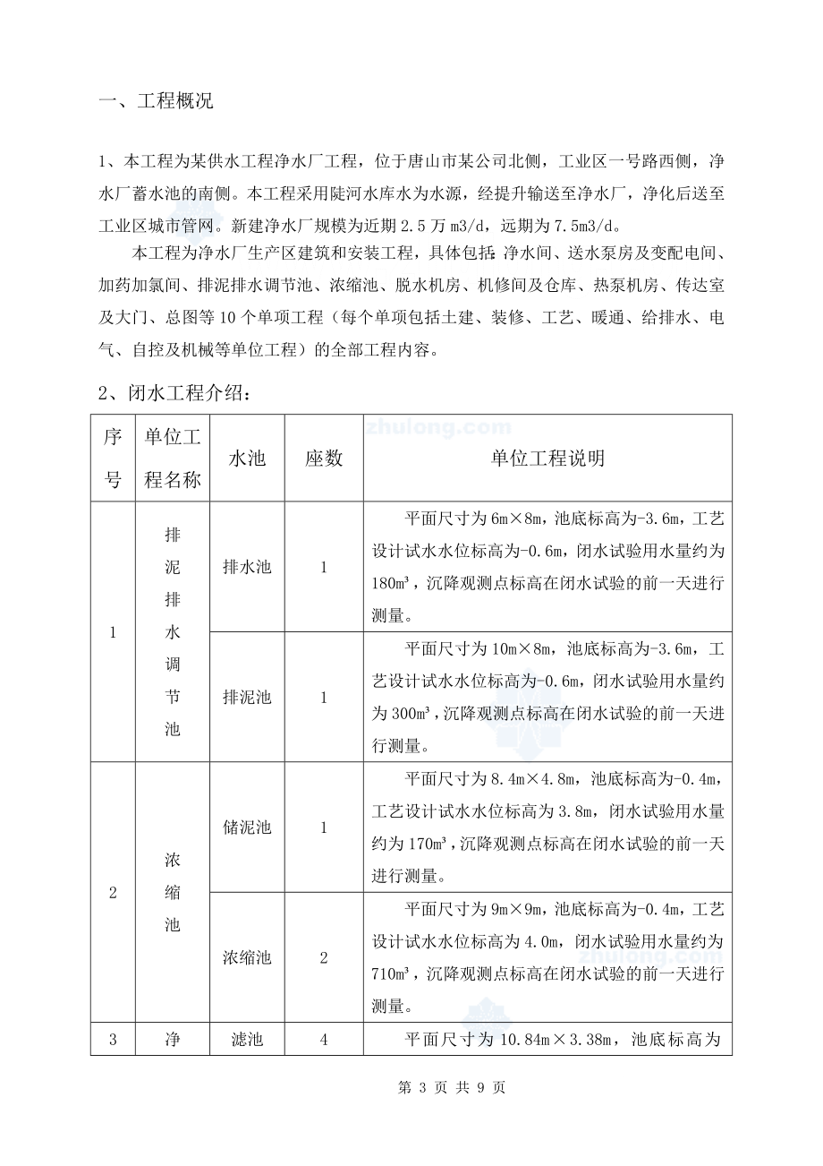 z水池闭水中试验施工方案.doc_第3页