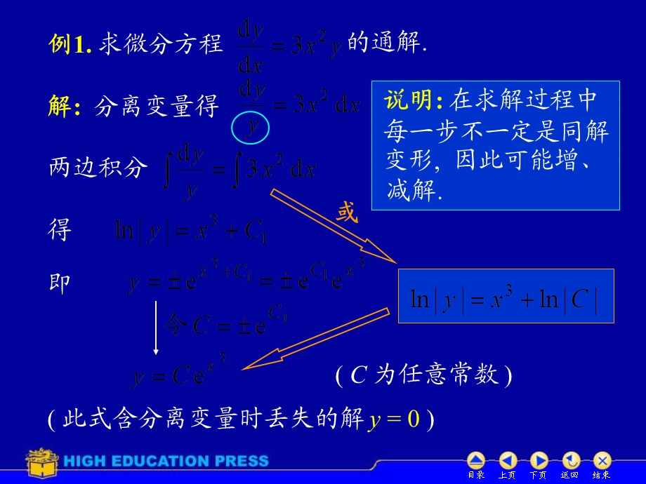 D72可分离变量微分方程(IV).ppt_第3页