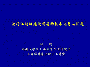 孙钧同济大学岩土与地下工程研究所上海城建集团院士工作室.ppt