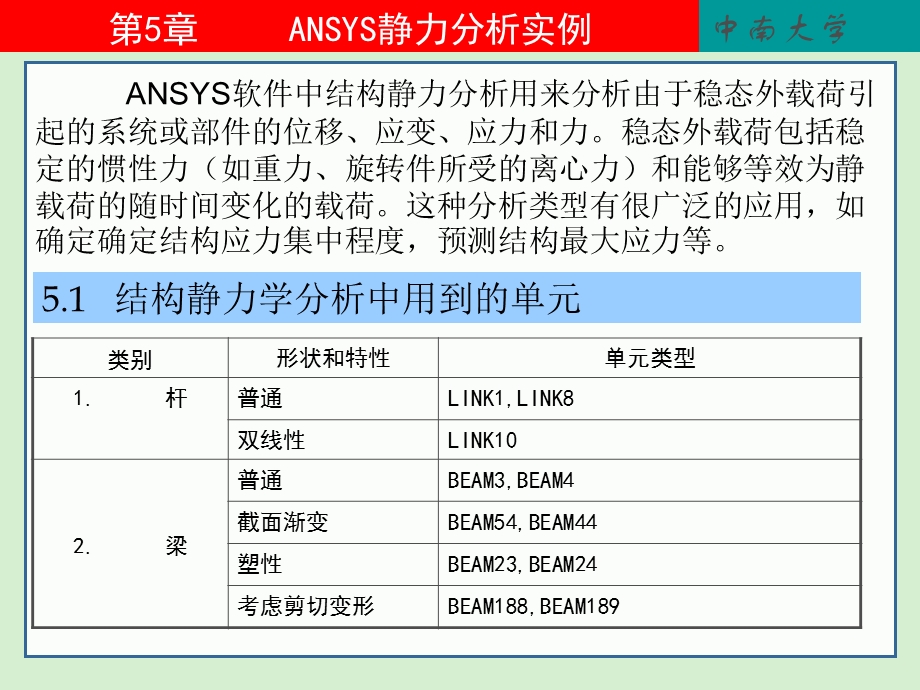 ANSYS经典应用实例(结构分析详细讲解).ppt_第1页