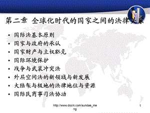 【大学课件】全球化时代的国家之间的法律关系.ppt