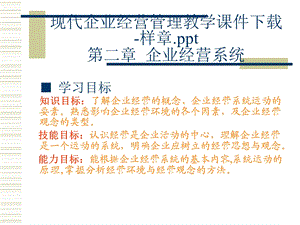 《企业经营系统》PPT课件.ppt