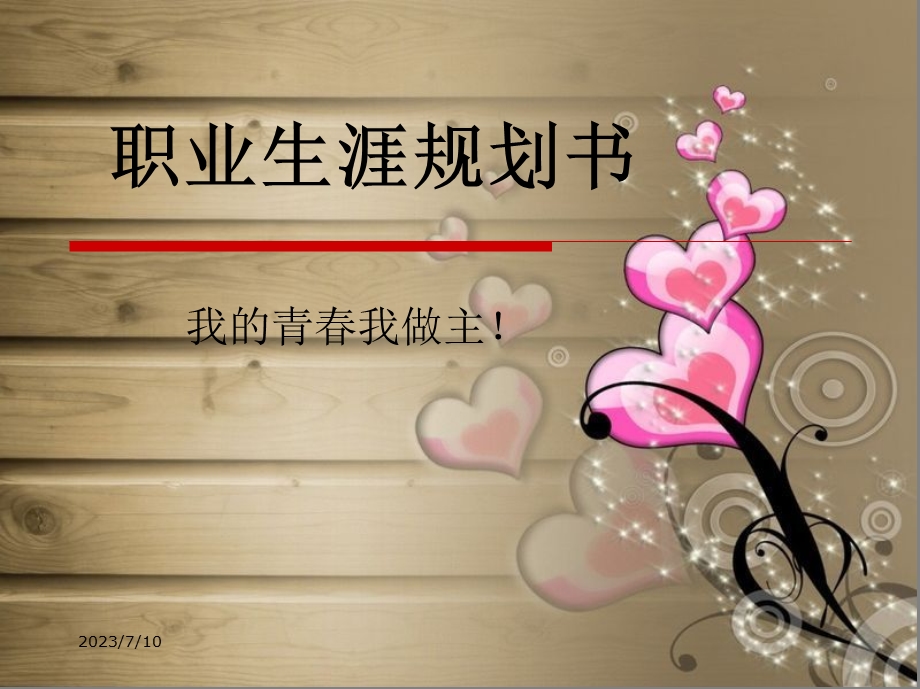 《全会计职业规划书》PPT课件.ppt_第1页