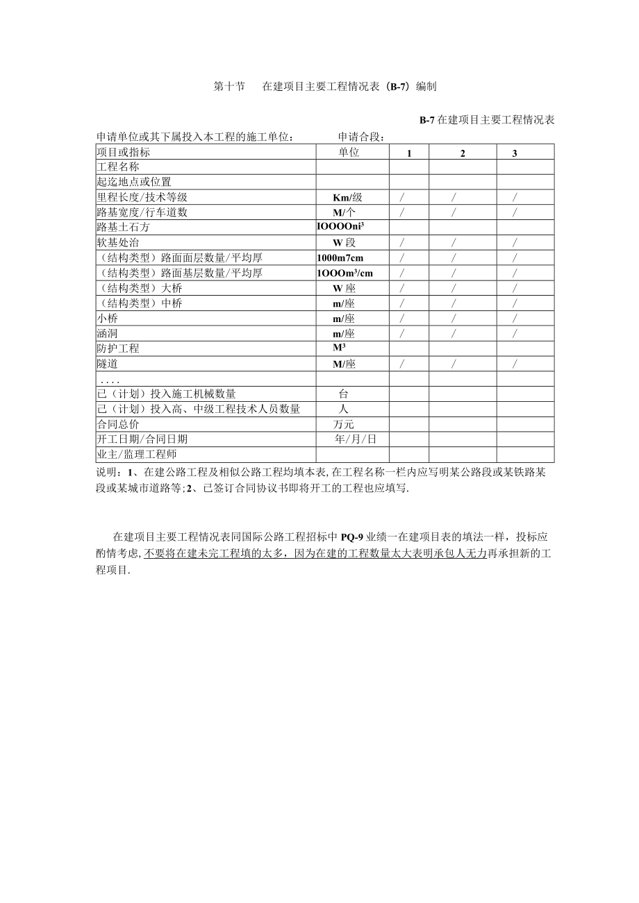 第十节在建项目主要工程情况表编制工程文档范本.docx_第1页