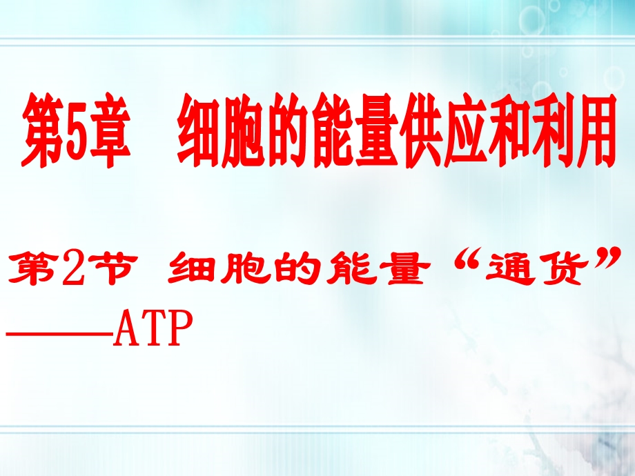 专题9 ATP细胞呼吸.ppt_第1页