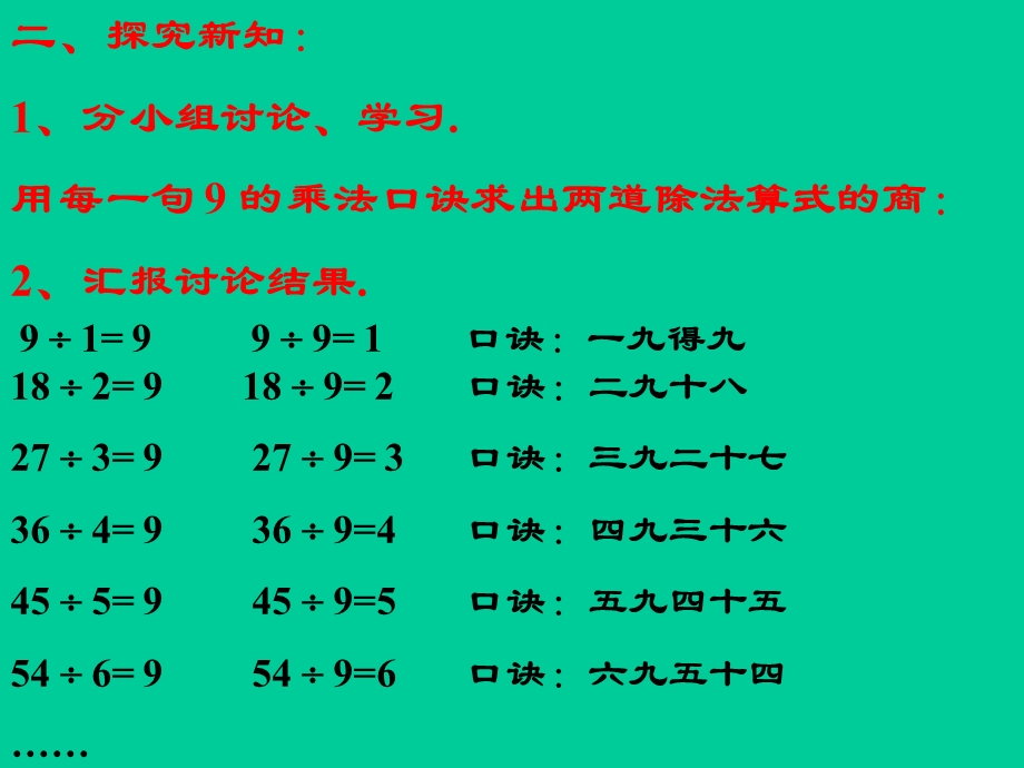 人教课标版二年下用乘法口诀求商课件.ppt_第3页