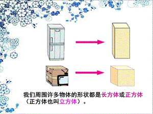 我们周围许多物体的形状都是长方体或正方体正方体也叫立.ppt