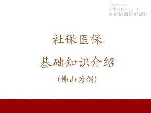 社保,医保基本知识介绍.ppt