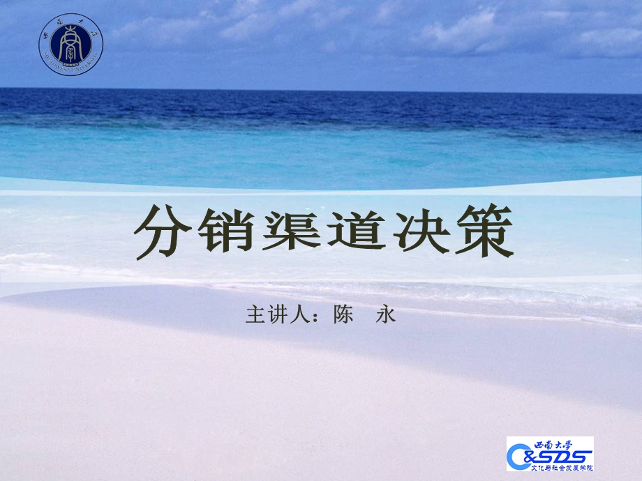 《分销渠道决策》PPT课件.ppt_第1页