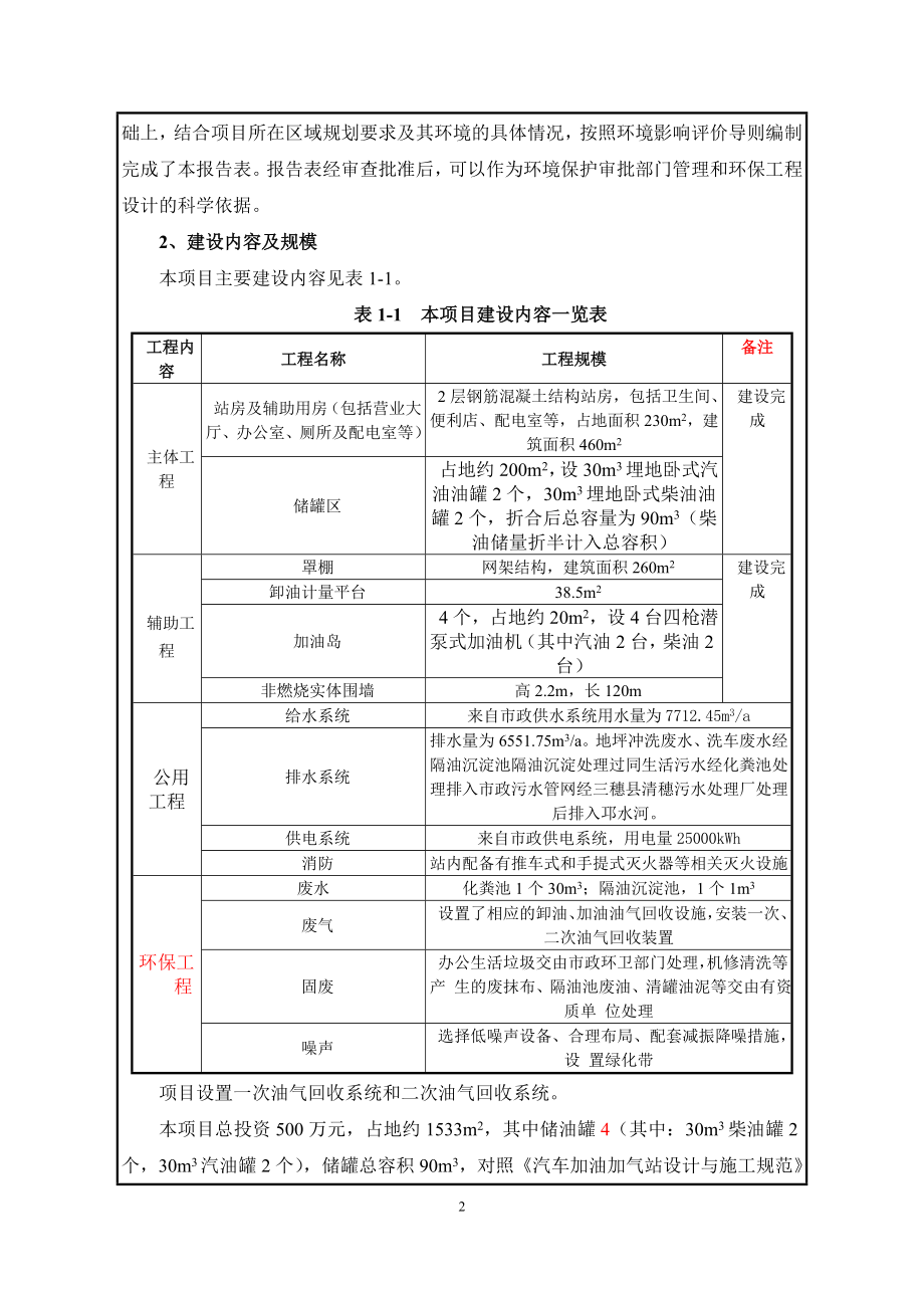 三穗县通达加油加油站建设地点三穗县八弓镇文昌路建设单位三环评报告.doc_第3页